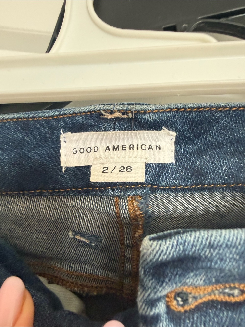 Good American Women's Dark Blue Skinny Jeans